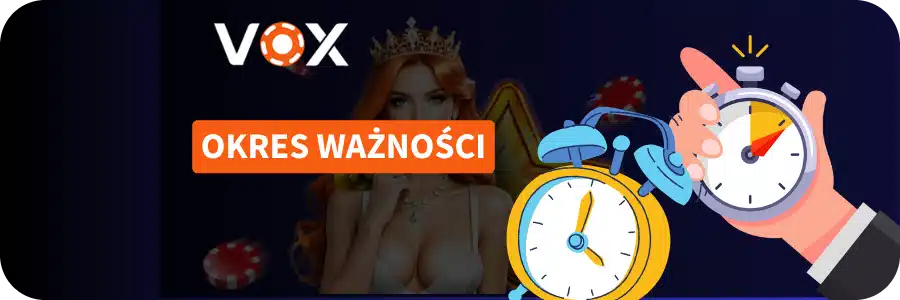 Vox Casino czas aktywacji kodu promocyjnego 